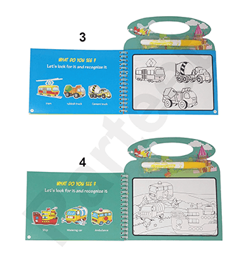 Vehicle Water Magic Book (Big)