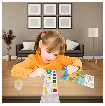 Forest world of animal Water colour painting book