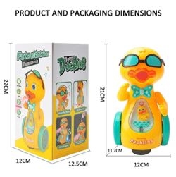 Musical Walking Duckling Toy with Electric Gimbal Sunglasses & Water Vapor Spray