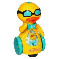 Musical Walking Duckling Toy with Electric Gimbal Sunglasses & Water Vapor Spray