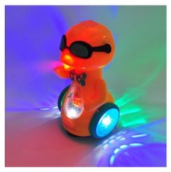 Musical Walking Duckling Toy with Electric Gimbal Sunglasses & Water Vapor Spray