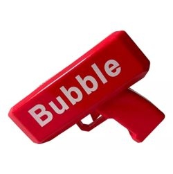 Bubble Electric Gun, Colorful Bubbles, One-Click Bubble, Light Music (Orange)