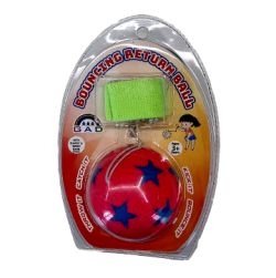 Star Print Bouncing Return Ball (Pink)