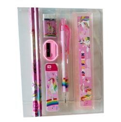 Unicorn Printed Pencil Mini Stationery Set