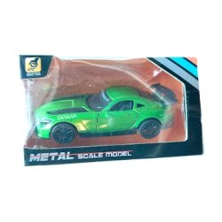 Die cast metal scale model car (green)