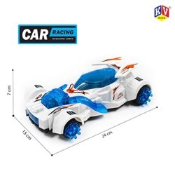 KV High Speed Racing B/O Car with Dazzling 5d Light and Music