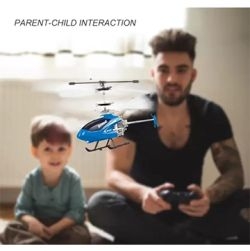 Velocity Remote Control Mini Helicopter with Rechargeable Batteries (Blue)