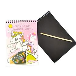 Unicorn Scratch Book Pink