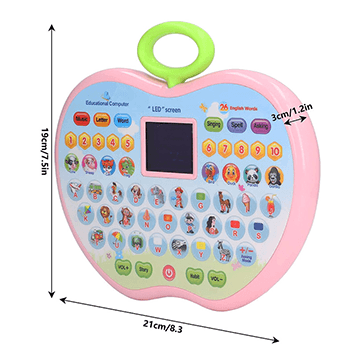 Apple Educational Computer ABC and 123 Learning Kids Laptop with LED Display and Music