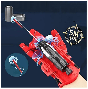 Spider-Man Web-Slinger Glove: Shoot, Stick, and Swing into Action Spider Web Shooters