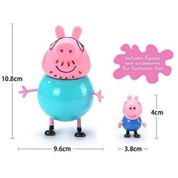 9Pc Peppa Pig Family Toy Set