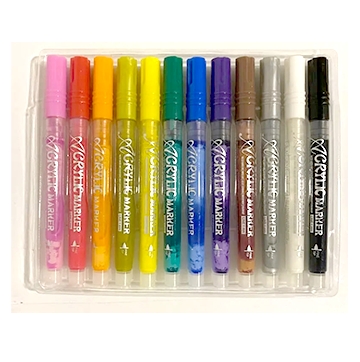 12 pcs Acrylic markers