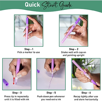 12 pcs Acrylic markers