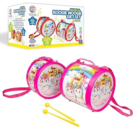 Ratna's Musical Boogie Woogie Drum Gift Set Junior