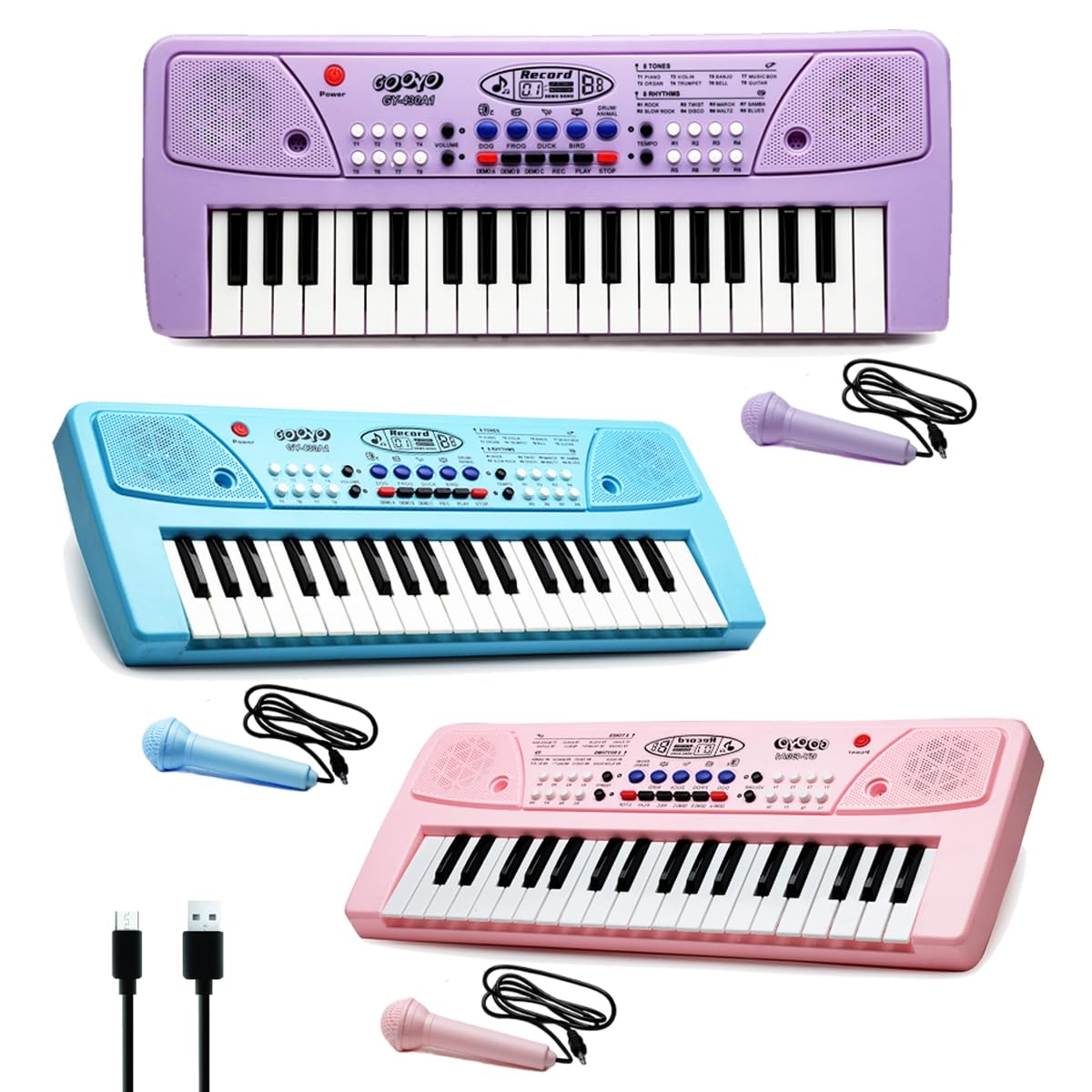 Gooyo GY-430CF Musical Piano Keyboard with Microphone