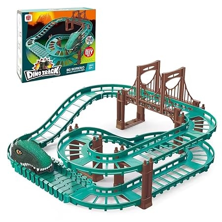 LUMO Cross Border Electric Dinosaur Rail Car Train Set