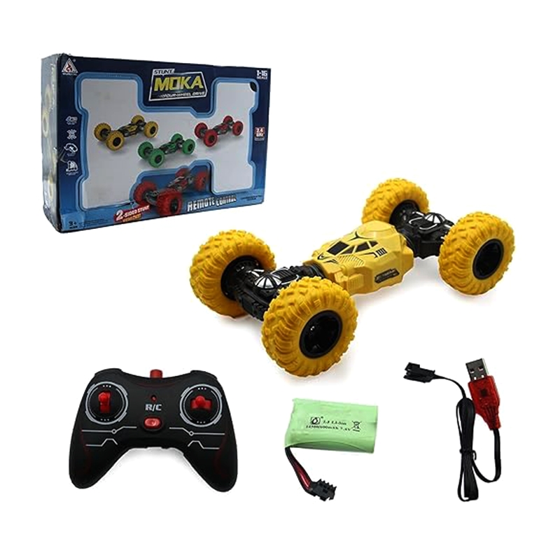 Stunt Moka Remote Control RC Car (Yellow)