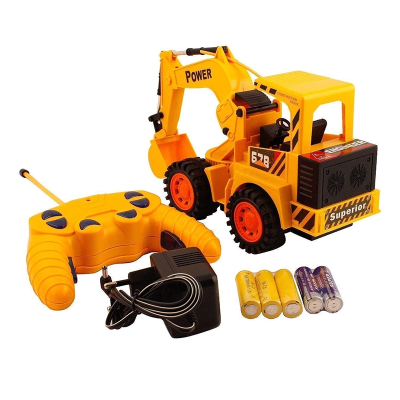 CB Cheetah Remote Control and LED Flash Lights JCB Plastic Truck