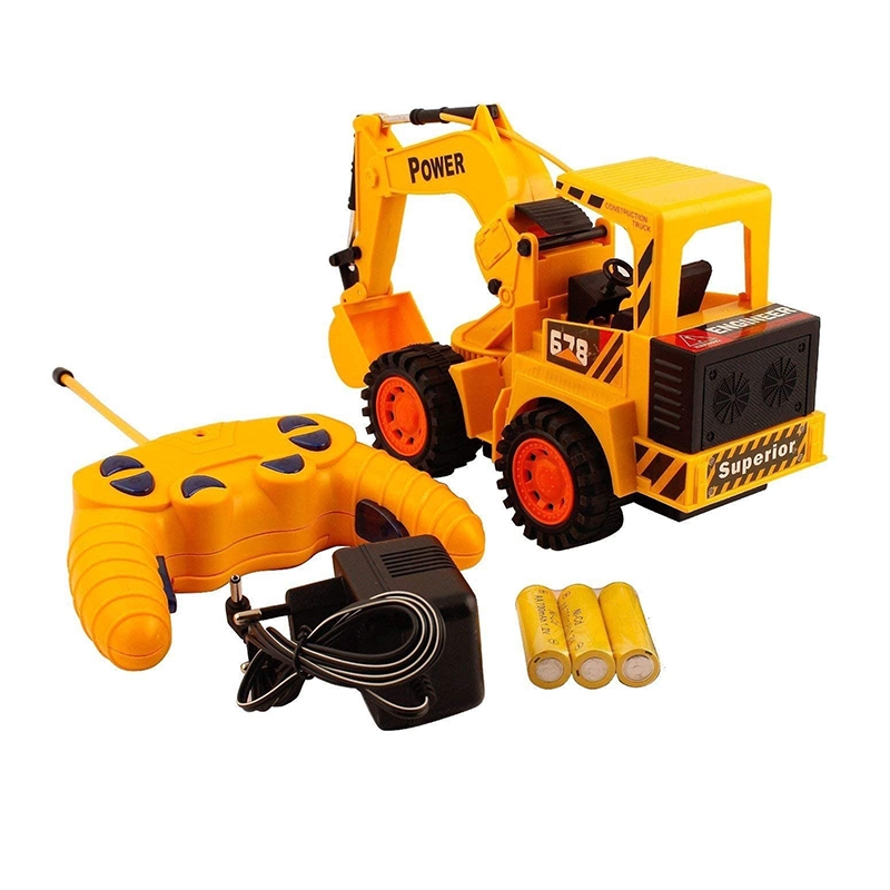 CB Cheetah Remote Control and LED Flash Lights JCB Plastic Truck