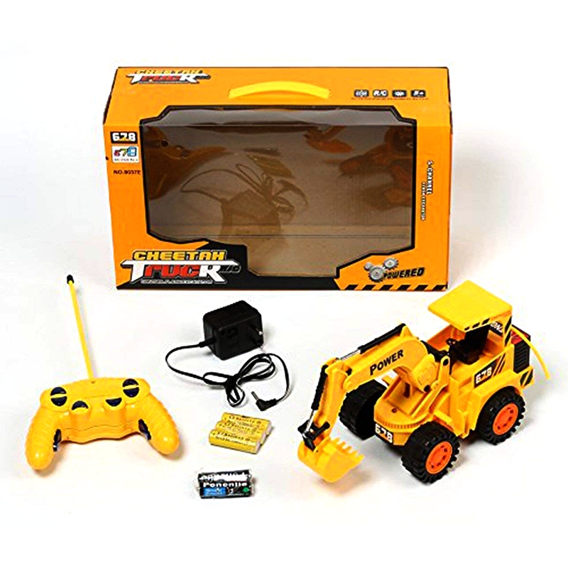 CB Cheetah Remote Control and LED Flash Lights JCB Plastic Truck