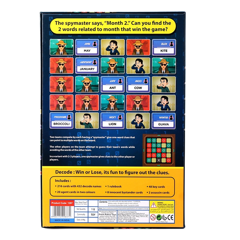 Decode The TOP Secret Word Board Game