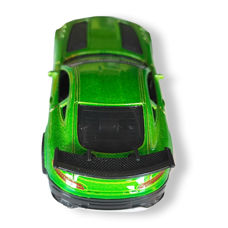 Die cast metal scale model car (green)