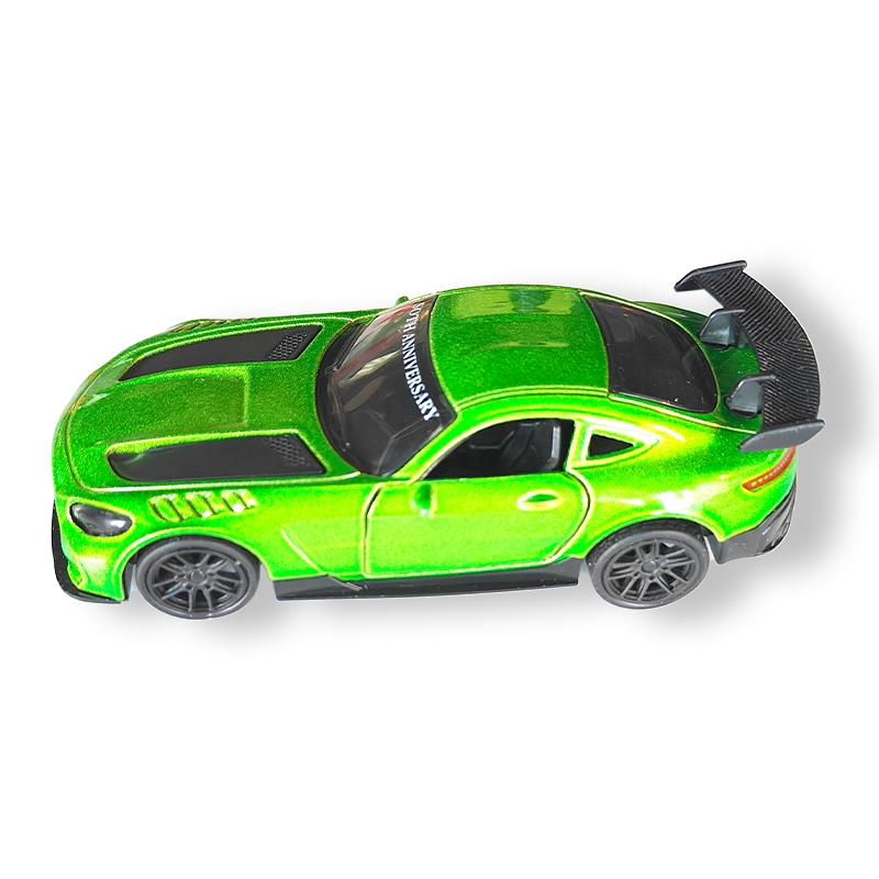 Die cast metal scale model car (green)