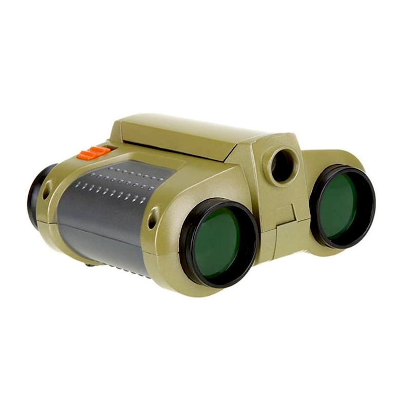 Binoculars Night Scope 4x30 Telescope with Pop-up Spotlight and Night-Beam Vision