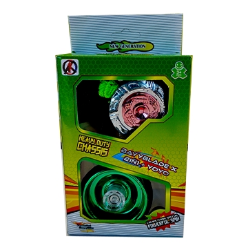 Colorful Professional 2 in 1 Bearing Alloy Yo-yo with String Ring (Green)