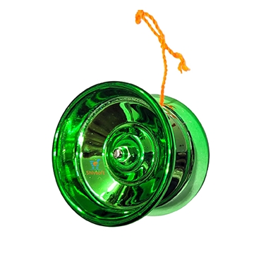 Colorful Professional 2 in 1 Bearing Alloy Yo-yo with String Ring (Green)