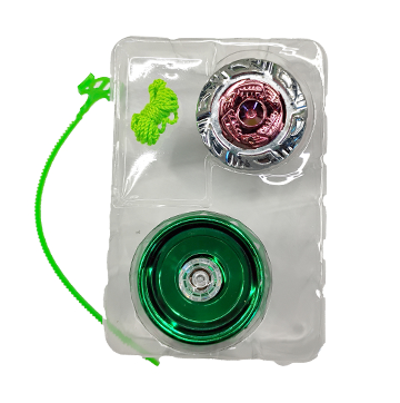 Colorful Professional 2 in 1 Bearing Alloy Yo-yo with String Ring (Green)