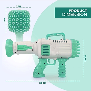 32 hole super bubble gun (Green)