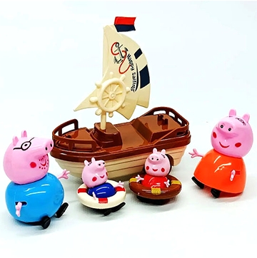 Peppa Pig Family World With Ship & Swimming