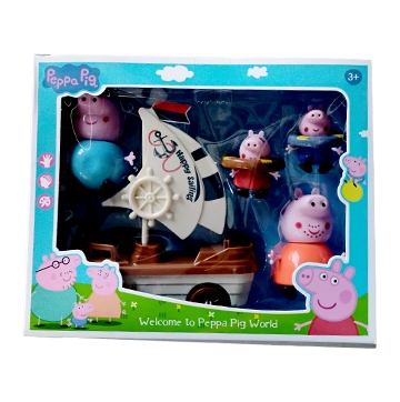 Peppa Pig Family World With Ship & Swimming