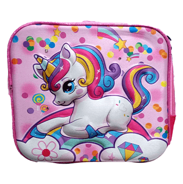 3D Unicorn Colorfull Lights School Bag (3 in 1)