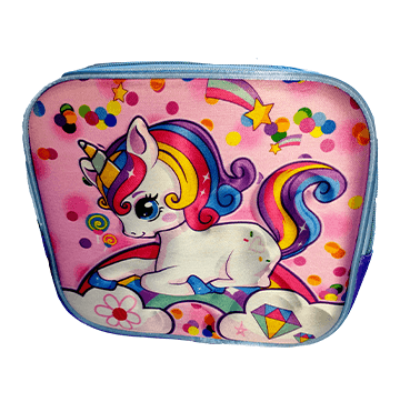 3D Unicorn Colorfull Lights School Bag (3 in 1)