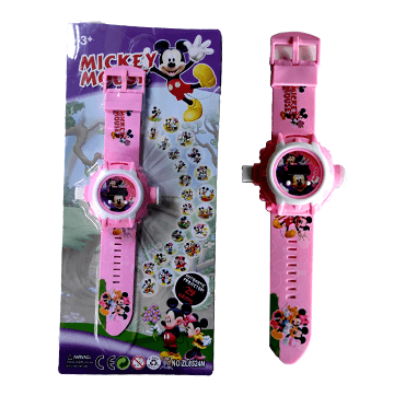 Mickey Mouse Projector Watch Pink