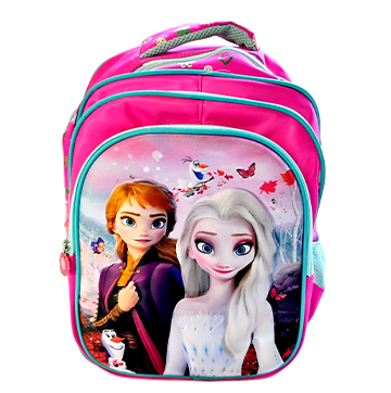 3D Frozen Colorfull Lights School Bag (3 in 1)