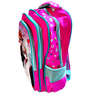 3D Frozen Colorfull Lights School Bag (3 in 1)