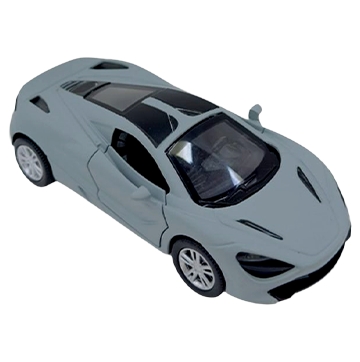 Pull back Die Cast Metal MOsel Car with opening doors (Grey)