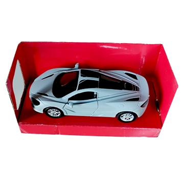 Pull back Die Cast Metal MOsel Car with opening doors (Grey)