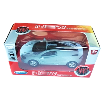 Pull back Die Cast Metal MOsel Car with opening doors (Grey)