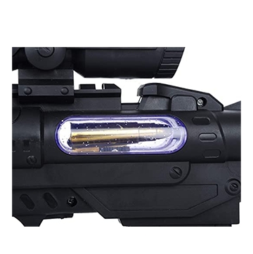Electric Double Barrel Gun With Music & Light