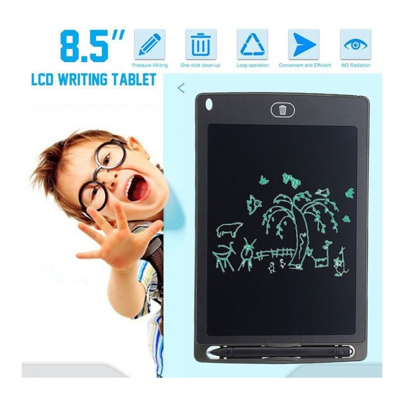 8.5 Inch LCD Panel Colorful Writing Tablet (Black)