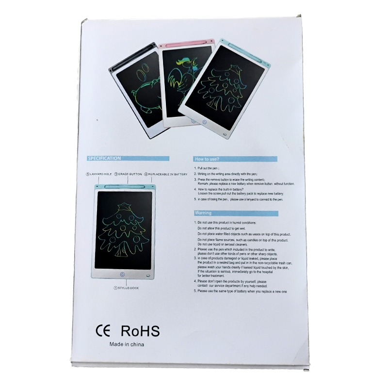 8.5 Inch LCD Panel Colorful Writing Tablet (Black)