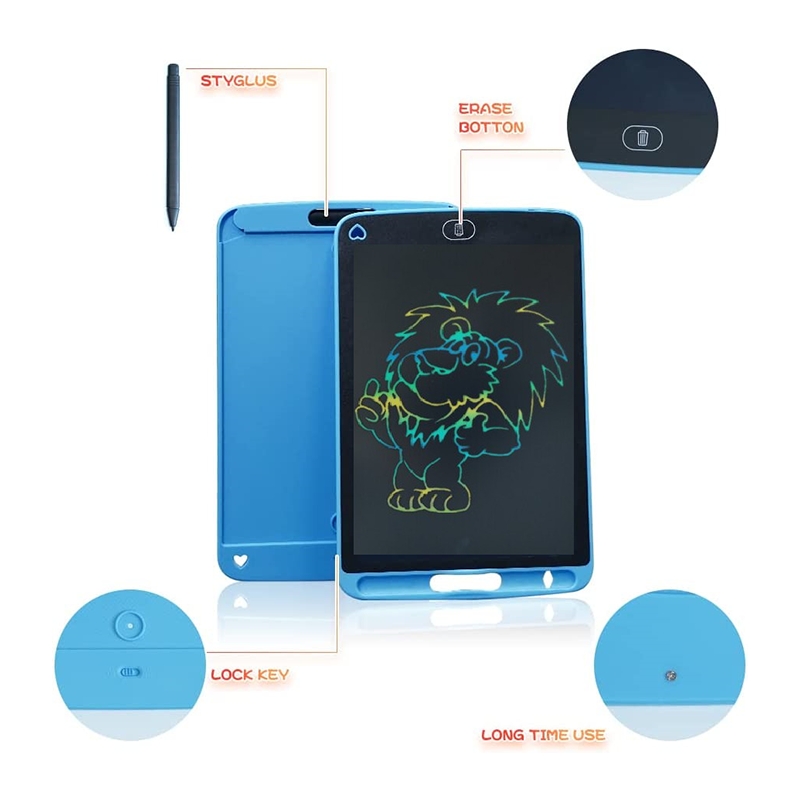 12 Inch LCD Panel Colorful Writing Tablet (Blue)