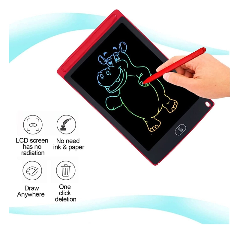 12 Inch Large LCD Writing Pad Tablet (Red)