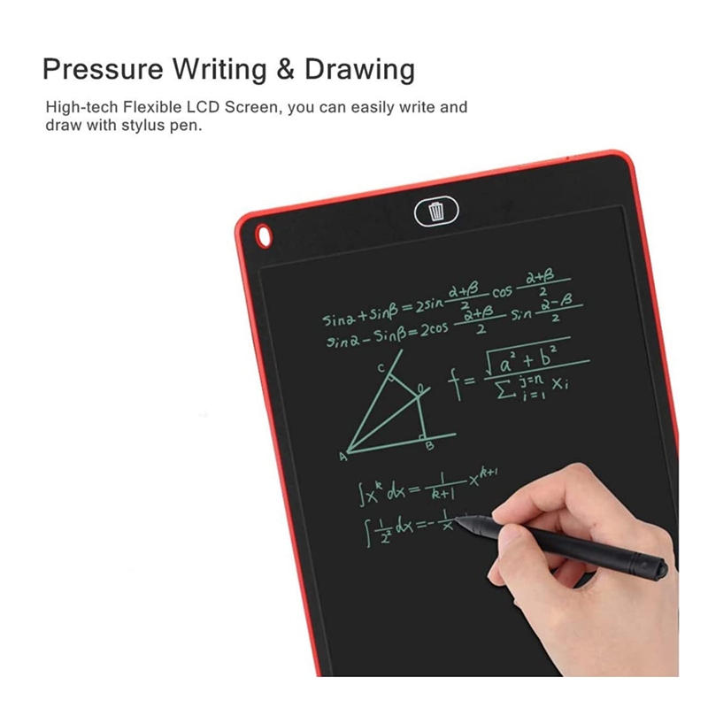 12 Inch Large LCD Writing Pad Tablet (Red)