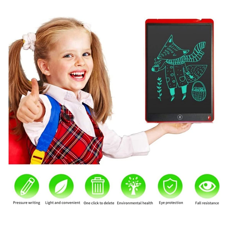 12 Inch Large LCD Writing Pad Tablet (Red)