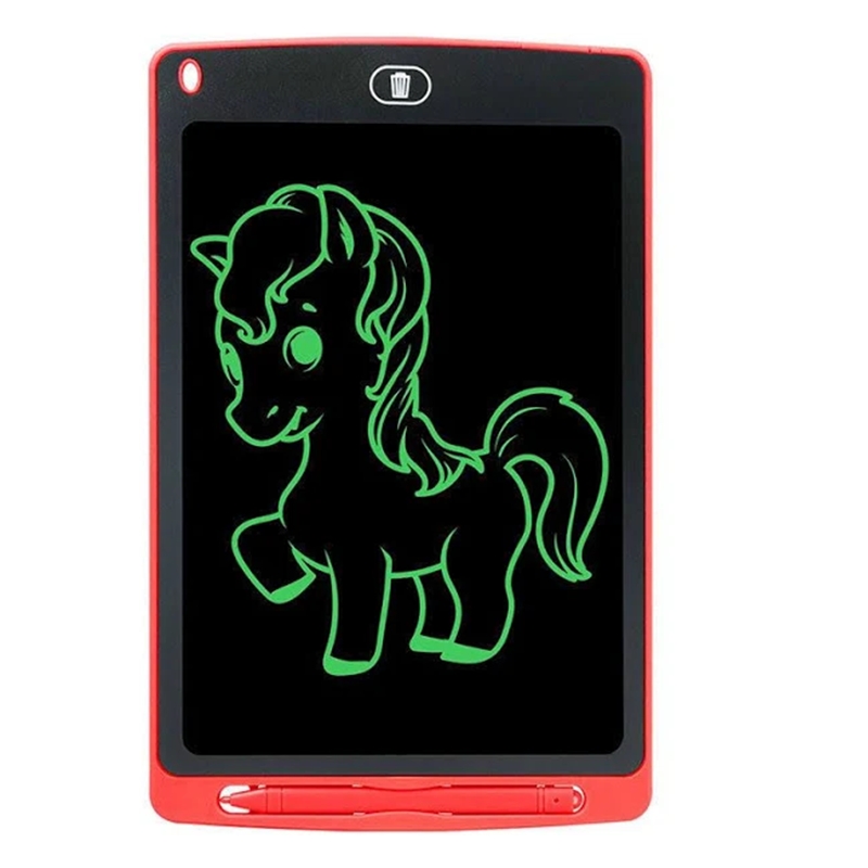 12 Inch LCD Panel Colorful Writing Tablet (Red)